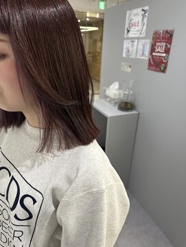 ノウハウ キョウト(KNOWHOW kyoto) インナーカラー/パープルヘア/ぱっつんボブ