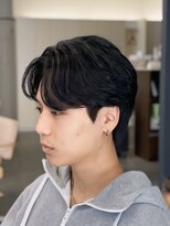 バース 梅田中崎町店(BIRTH)&nbsp;ニュアンスパーマ　センターパート　曲がる縮毛矯正