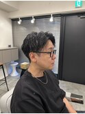 センターパート×ツイスパ