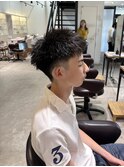 ツーブロックショート