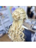 プリンセスハーフアップ