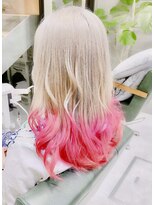 デイズ(days) ホワイトブロンドベージュ/ピンクエンドカラー