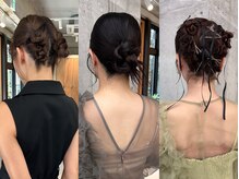 シールエクステ/ヘアセット OM's 栄大須店 【オムズ】の雰囲気(結婚式、二次会、パーティーなど、アップスタイルお任せください)