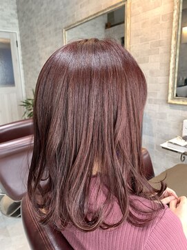 完全個室×髪質改善特化 Reeve吉祥寺 【レーヴェ】 ブリーチなしピンクレッド×Reeve髪質改善【Reeve吉祥寺美容室】