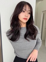 ソヨン 栄2号店(SOYON)&nbsp;似合わせカット/ダークアッシュ/ミディアムレイヤーカットb76