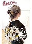成人式　シニョンスタイル
