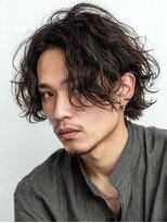 アース 天満橋店(HAIR & MAKE EARTH)&nbsp;冬の小顔◎メンズパーマ20代30代ひし形ウルフカット