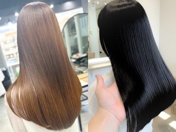 ヴィムヘアー 北谷店(VIM hair)の写真/気になるクセ毛部分や顔周り部分など細部までこだわる美髪ストレート◎日々の再現性高い時短スタイリング◎