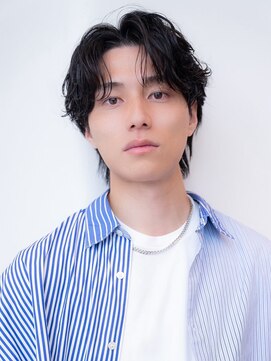 エフエム 明大前(FM) MEN’SHAIR×リバースセンターパート/フェザーパーマ/メンズ