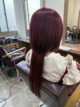 セシルヘアー なんば店(Cecil hair) クラゲカット/レッド/ブリーチカラー/ハイブリーチ/髪質改善