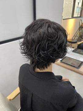 ヘアーアートシフォン 池袋西口店(Hair art chiffon) デザインカラーツートンカラーハッシュカット白髪ぼかし縮毛矯正