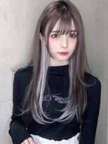 ロッソ 大橋店(Rosso)&nbsp;シルバーインナーのさらりロング【大橋】