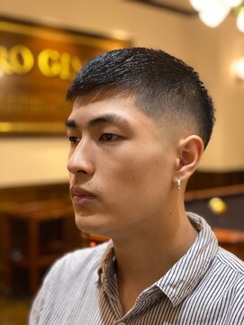 ヒロギンザバーバーショップ 神楽坂店(HIRO GINZA BARBER SHOP) クロップフェードスタイル