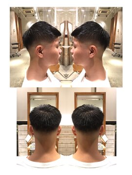 アース 日吉店(HAIR&MAKE EARTH) 清潔感メンズナチュラル]メンズベリーショート刈り上げブラック