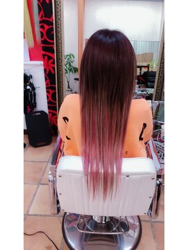 ヘアメイク プリンセス(Hair Make PRINCESS) エクステでツートーン風