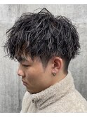 【Sup】ソフトツイストパーマ×ホワイトハイライト