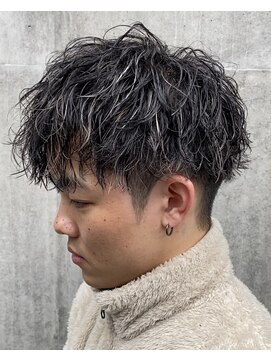 サップ 茨木店(Sup) 【Sup】ソフトツイストパーマ×ホワイトハイライト