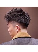 スキンフェード×フェザーアップ