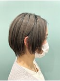 ショート×グレージュ