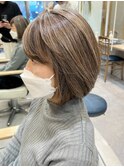 白髪ぼかしハイライトでイメチェン★アッシュグレージュ★坂田