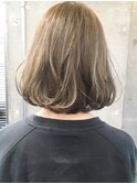 ふんわりボブ　透明感グレージュ　[三軒茶屋]