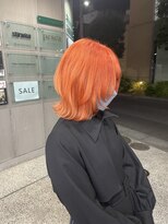 ロンドシェリ 仙台(Lond Cheri) ケアブリーチ　ウルフ　オレンジカラー　髪質改善