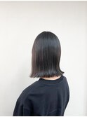 《TOPHAIR 玉島店/ もも》結べる切りっぱなしボブ