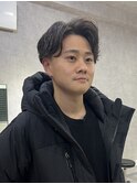 ナチュラルウェーブのメンズパーマ