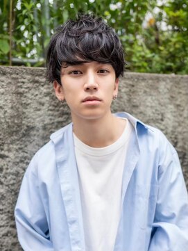 ハバナ 渋谷(HAVANA) アッシュブラック/束感マッシュパーマ/刈り上げ/ツーブロック