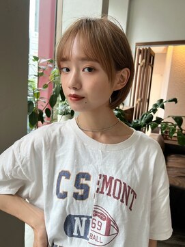 アンバー 池袋(amber) ハイトーンカラー/縮毛矯正/前髪[池袋駅]