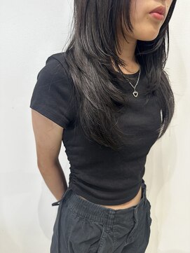 ディーボーイ 健軍店(D-BOY) 顔まわりレイヤー/黒髪カタログ