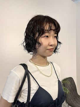 カフ(CAF) CAF FUKO ウルフボブパーマ/くるくるパーマ/大阪/心斎橋