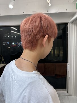 ランテルディ 渋谷(LANTERDIT) メンズハイトーン コーラルオレンジ ニュアンスカラー