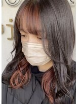 デコラロジィ 川越(DECORA rojii) インナーカラー バンクカラー＊ピンクオレンジ