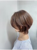 40代50代ひし形シルエットフェミニンショートボブ　2506