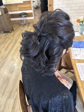 コージー リゾート バイ アンツ 茅ヶ崎駅前店(cozy resort by ANT'S) くびれヘア/アプリコットオレンジ/夏のヘアアレンジ/茅ケ崎