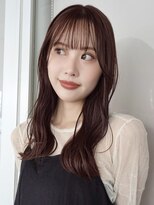 ガーデンヨコハマ(GARDEN YOKOHAMA) ココアブラウン ローズブラウン 波巻き ラウンドバング ロング