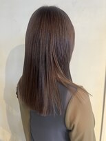 ムード マグ レーベル 南松本(MOOD Mag Label)&nbsp;小顔ミディアムインナーカラー◎秋色ブラウンベージュ30代