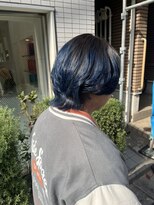 アッシュ 久我山店(Ash) マッシュウルフ×ブルーカラー