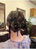 結婚式お呼ばれヘアーセット