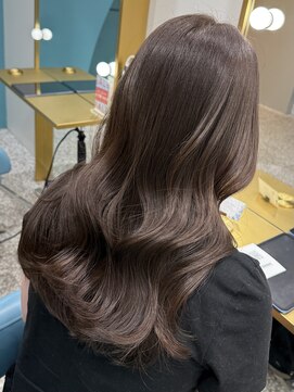 ボタン 熊本(VOTAN) 水光カラー/レイヤーカット/髪質改善/中明度/韓国ヨシンモリ