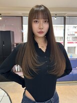 シクネ 新潟駅 万代(SHICUNE)&nbsp;【新潟駅前】ロングレイヤー　ワイドバング　顔まわりレイヤー