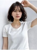 大人ボブボブ/内巻きボブ/小顔/前髪カット/薄め前髪/銀座