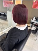 赤髪ボブ