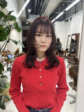 リル 茅ヶ崎(Liru:) 【河野凜】ざくざくレイヤーカット×チェリーブラウン