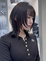 コードライン 戸田公園店(CODE.LINE) 《Mion style》ミディアムレイヤー/透明感グレージュ