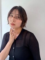 クラン 岡本(Chlan)&nbsp;シースルーバング　外ハネくびれショートボブ