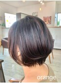【orange大分賀来】シースルーグラデーションショートボブ