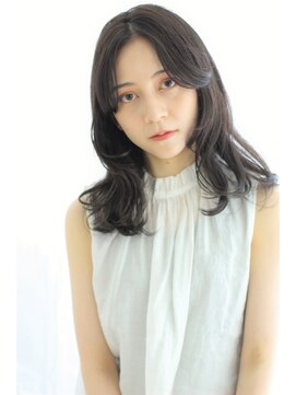 ヘアリゾート ラグーン(hair+resort lagoon) 大人かわいいフェザーバング×デジタルパーマ