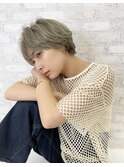 ひし形ショート×ゆるウェーブ